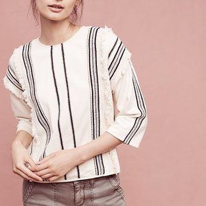 Anthropologie Santillana Fringe Top